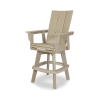 Polywood Modern Adirondack Swivel Bar Chair
