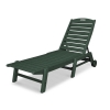 Polywood Nautical Chaise with Wheels (Stackable)