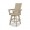 Polywood Modern Adirondack Swivel Bar Chair